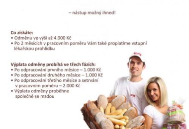 Leták k náborové akci společnosti Penam