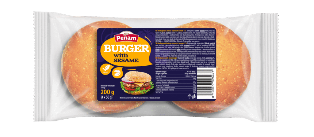 Hamburger se sezamem